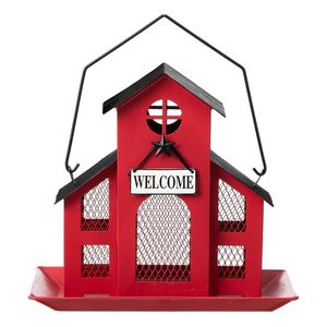 Nichoir vintage suspendu pour oiseaux, abri pour oiseaux en métal, mangeoire pour oiseaux, décoration de jardin extérieure, nichoir décoratif - Product Image 1