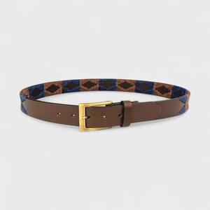Ceinture en cuir argentin de 3,8 cm de large pour homme, en cuir de vachette pleine fleur, boucle ardillon en alliage, style rétro décontracté - Product Image 2