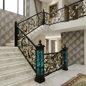 Améliorez votre maison avec des rampes d'escalier artistiques en fer : découvrez le mélange parfait de sécurité ultime et d'art métallique de luxe. - Product Image 3