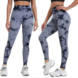 Leggings de yoga taille haute pleine longueur en Spandex uni 220g, extensibles dans les quatre sens, sans couture, avec taille élastique, pour femme - Product Image 3