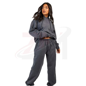 Women <b>Tracksuit</b> Set Custom Hoodie and Jogger Sweat Suit Comfortable Casual Sportswear OEM Wholesale - Product Image 1