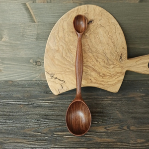 Cuillère à thé en bois écologique, cuillère doseuse à café et sucre faite à la main, légère et durable, outil de cuisine - Product Image 1