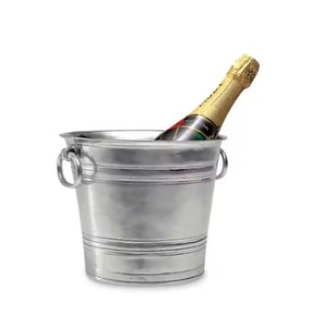 Cubo/Tina Enfriadora de Vino para Fiestas en la Piscina, Diseño Moderno, Cubo Enfriador de Vino, Tina para Bebidas y Champán con Asas de Anillo - Product Image 6