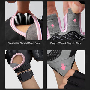 Ultra <b>Thin</b> Lightweight Women's Fitness <b>Gloves</b> 3MM Soft Foam Padded Pal Protection Gear Workout <b>Gloves</b> Wholesale Price <b>Gloves</b> - Product Image 3