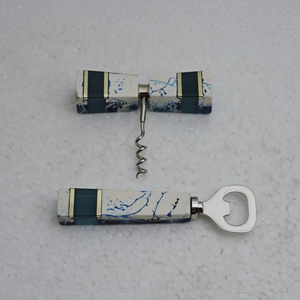 ที่เปิดขวดดีไซน์พรีเมียม & ที่เปิดขวดสแตนเลสแบบเกลียวพร้อมด้ามเรซิ่น ราคาขายส่งจากโรงงาน - Product Image 1