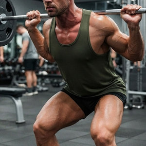 Débardeur Homme Sans Manches Tendance, Service OEM, Vente en Gros à Prix Abordable, Anti-rétrécissement, Look Sportif Intelligent, Idéal pour l'Entraînement - Product Image 5