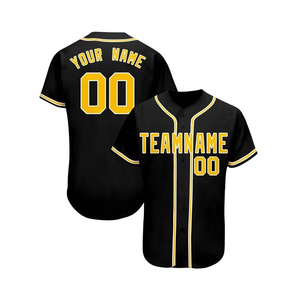 เสื้อเบสบอลผ้าโพลีเอสเตอร์ 100% ระบายอากาศได้ดี สำหรับผู้ใหญ่-ชุดทีม ออกแบบและโลโก้ปรับแต่งได้ ส่งตรงจากโรงงาน - Product Image 3
