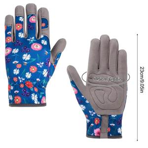 Gants de jardinage unisexes en cuir, compatibles écran tactile, imperméables, imprimés, pour l'hiver, pour creuser, planter, désherber, travailler la terre et les travaux du bricolage - Product Image 1