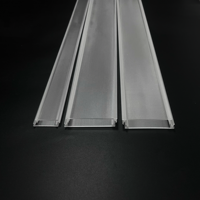 Diffuseur linéaire prismatique en acrylique transparent gaufré Bming pour éclairage LED, couverture lumineuse pour éclairage uniforme intérieur