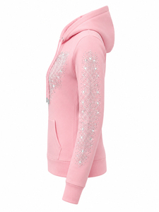 Women's <b>Rhinestone</b> Zip Up Hoodie Sparkling Crystal Hooded Sweatshirt Long Sleeve Casual <b>Jacket</b> with Pockets Soft Warm Fit - Product Image 6