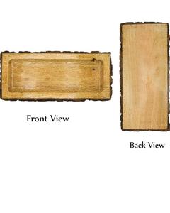 Bandeja de Almacenamiento Rectangular de Madera 50x40x30cm de un Solo Nivel, Pulida y Tallada, Clásica, Apta para Lavavajillas, para Uso en la Cocina - Product Image 4