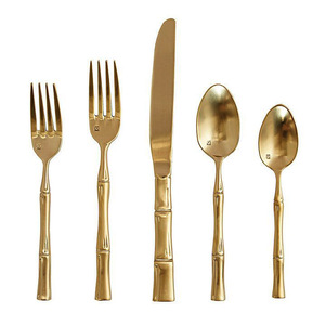 Ensemble de couverts en cuivre martelé, acier inoxydable de qualité supérieure, couleur or rose, vaisselle forgée, poli miroir, pour hôtel - Product Image 3