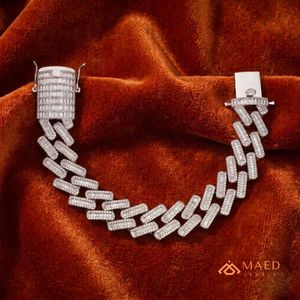 925 Sterling <b>Silver</b> Moissanite Bracelet Fashion Jewelry Floral Link Bracelet <b>for</b> Women <b>Men</b> Elegant Gift New York City Style Fine - Product Image 2