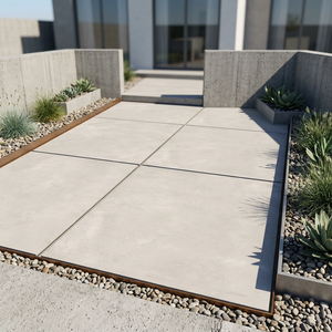 Vistaar Rustic Cement 60x60cm Anti Slip 20mm Thick Porcelain Outdoor Tiles Heavy Duty Commercial <b>Flooring</b> Farmhouse Bathroom - Product Image 3