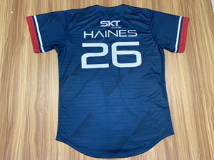 Gran Oferta personalizada 100% poliéster Raglan béisbol Jersey transpirable botón abajo camisa - Product Image 4