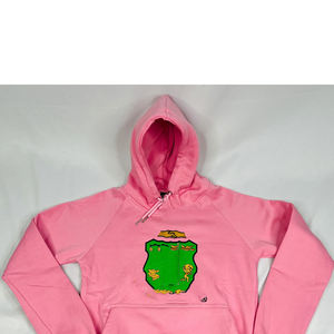 Sweats à capuche surdimensionnés en coton rose foncé avec logo personnalisé AKA, 400 GSM, faible MOQ, prix compétitif, prêt à expédier, impression sérigraphique, broderie - Product Image 5