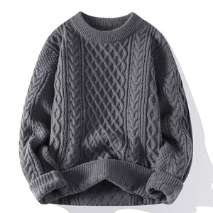 WARPRO INDUSTRY Pull d'hiver personnalisé pour homme en tricot polyester/nylon de qualité supérieure, anti-plis, respirant, uni, à manches longues, doux - Product Image 3