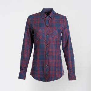 Chemise décontractée pour femme à manches longues en flanelle teinte unie 100 % coton de qualité supérieure, écologique, respirante et infroissable - Product Image 2