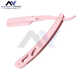 Rasoir droit professionnel pliant en acier inoxydable à six lames, avec manche en bois, pour femme, le plus vendu, pour le rasage et les sourcils - Product Image 4