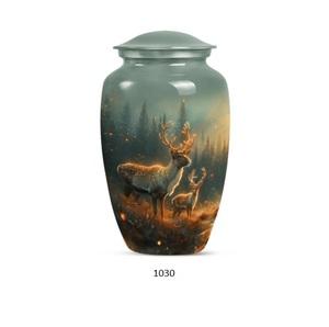 Urna Funeraria Moderna de Latón y Aluminio de Alta Calidad para Cenizas Humanas Adultas, Urna Decorativa con Tamaño Personalizable - Product Image 6