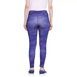 Women's Casual Knitted Breathable Snagging Resistance Compression Printed <b>Pattern</b> High Waist Squat-Proof Stretch Short <b>Leggings</b> - Product Image 2