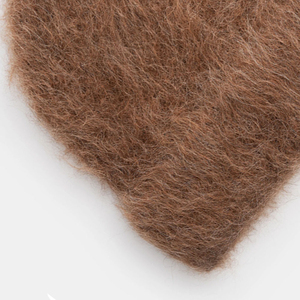 Gorro de Punto de Mohair Marrón de Lujo Personalizado. Gorro de Invierno Ultra Suave Unisex, Cálido, Ligero, Esponjoso, Gorro Premium - Product Image 4