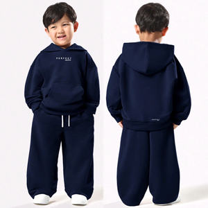 Ensembles de sweats à capuche pour garçons Perfect Industry, pantalons de survêtement à jambes larges, vêtements décontractés, joggers personnalisés, respirants, 100% coton molletonné - Product Image 1
