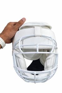 Compre Nuestro Casco Blanco con Rejilla Facial Extraíble - Product Image 3