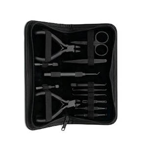 Pinzas de Acero Inoxidable de Alta Calidad para Extensiones de Cabello, Kit de Herramientas Metálicas Profesionales para Aplicación de Extensiones de Cabello, Salón de Belleza, Barbería - Product Image 2