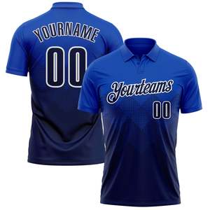 OEM <b>Custom</b> Sublimation Golf Shirt 100% Polyester Polo Sports Team Club Uniform Wholesale Personalized Logo Name Printed Athletic - Product Image 1