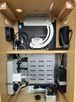 Photomaton pliable en bois avec trépied, prise de vue multi-angles, compatible avec la plupart des modèles d'iPad et d'appareil photo
