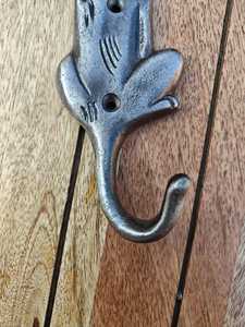 Heavy Duty Metal Dog <b>Wall</b> <b>Hook</b> Shape Decorative Animal Coat Rack Antique Cast Iron <b>Key</b> Holder - Product Image 6