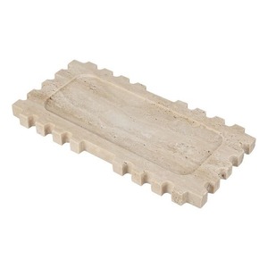 Plateau de service en travertin de qualité supérieure pour le petit-déjeuner, la salle à manger, le comptoir de cuisine, la table basse et la décoration de table de restaurant - Product Image 6