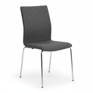 Chaise de banquet empilable robuste avec assise rembourrée et structure métallique pour hôtels et salons de beauté - Product Image 1