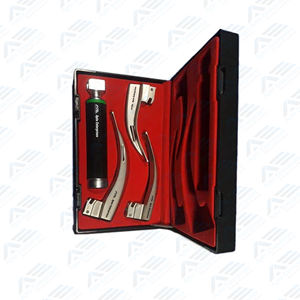 Ensemble de laryngoscope à fibre optique vétérinaire avec ampoule d'anesthésie Instruments médicaux chirurgicaux ORL vétérinaires professionnels voies respiratoires pour animaux - Product Image 2