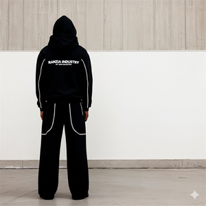 Ranzia Industry Bulk Heavyweight Cotton Full Zip Hoodie Streetwear Supplier Sustainable Rhinestone Hoodie - Product Image 2