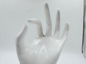 Bague tendance simple et élégante en argent sterling certifié 92.5 - Product Image 3