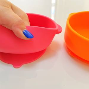 Tazón de silicona antideslizante para bebés, vajilla ecológica para bebés, apto para microondas, lavavajillas y congelador, para bebés o niños de 0 a 6 años - Product Image 4