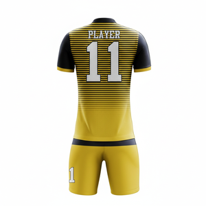 Conjunto de Uniforme de Fútbol Sublimado de Manga Corta, 100% Poliéster, de Secado Rápido |   Camisetas de Fútbol Profesional con Logotipo Frontal - Product Image 6