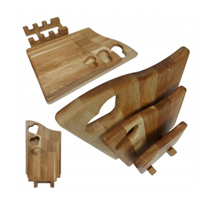 Juego de Tablas de Cortar de Madera de Acacia Vietnamita Premium, Duraderas y Antideslizantes, para Cocina, Hotel, Restaurante, Bandejas de Servicio - Product Image 4