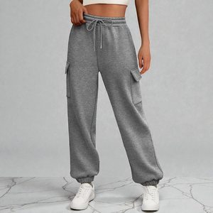 Mens Ribbed Cuff Joggers Pants Warm <b>Winter</b> Style Cozy Cotton Blend Soft Fleece Interior Elastic Waist Comfortable Fit - Product Image 1