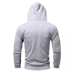 Vente en gros de sweat à capuche en coton épais pour hommes demi fermeture à glissière cordon de serrage impression personnalisée conception à carreaux doublée veste zippée hiver toutes couleurs - Product Image 4