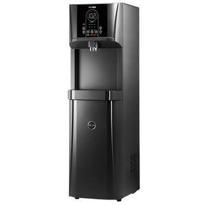 Distributeur d'eau chaude et froide noir, sur pied, à chargement par le bas, électrique 1000W, avec purificateur par osmose inverse pour usage domestique et hôtelier - Product Image 2
