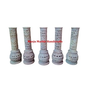 Beau et magnifique produit coloré assorti stéatite sculpture brûleur d'encens porte-bâton avec pour brûleur de bougie de parfum - Product Image 1