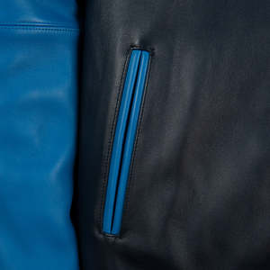 Chaquetas de Cuero Cortas Personalizadas al por Mayor para Hombre, Estilo Retro Vintage, Casual, con Cierre, Bordado con Motivos de Motocicleta, para Invierno - Product Image 2