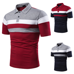 Polos de Hombre de Poliéster y Algodón, Logotipo Personalizado Bordado, Manga Corta, Estampado Sólido, Casual, Primavera, Transpirable, Secado Rápido - Product Image 3