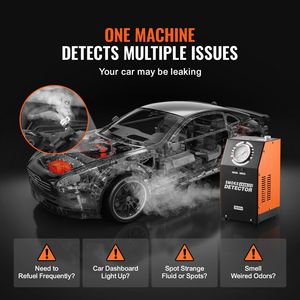 Rilevatore di perdite a doppia modalità EVAP con macchina del fumo e manometro per auto, tester di perdite con pompa ad aria per ispezione veicoli - Product Image 2