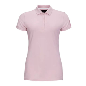 Polo à manches courtes pour femme, couleur unie, décontracté, en piqué tricoté, 100% coton, coupe classique, production Harry Johnson - Product Image 2