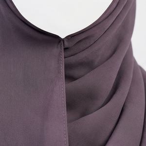Conjunto de hiyab y abaya nuevo para Eid, listo para enviar, vestido musulmán de manga larga para mujer, pañuelo para la cabeza, suave, premium, elegante y con estilo. - Product Image 4