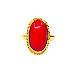 Traditional Sterling Silver 925 Agate Gemstone Gold Plated Classic Daily Wear Elegant Wedding Party Women & Unisex <b>Ring</b> - Product Image 1